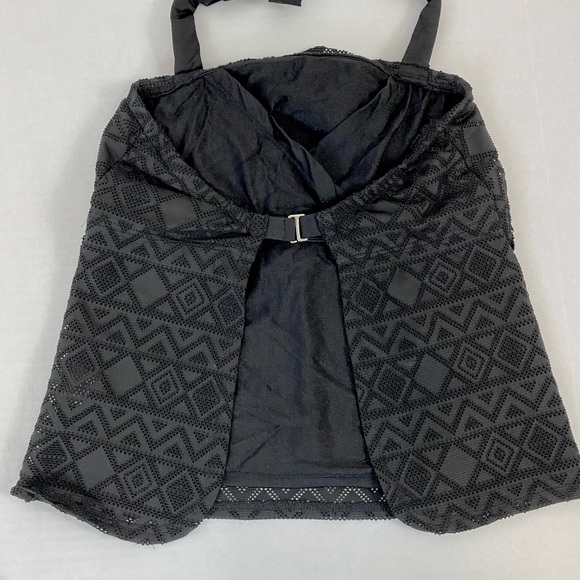 Nursing Queen breastfeeding maternity swimsuit top black small - Picture 2 of 6